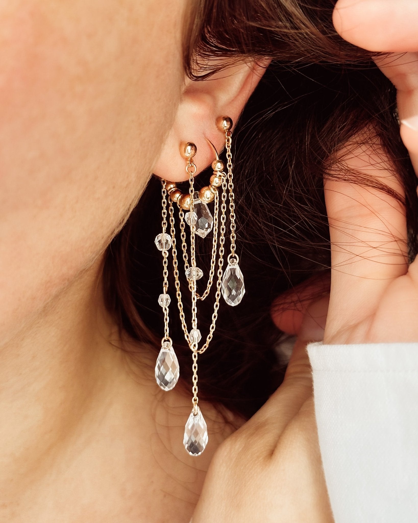 BOUCLE CRISTAL - VAHINA BIJOUX